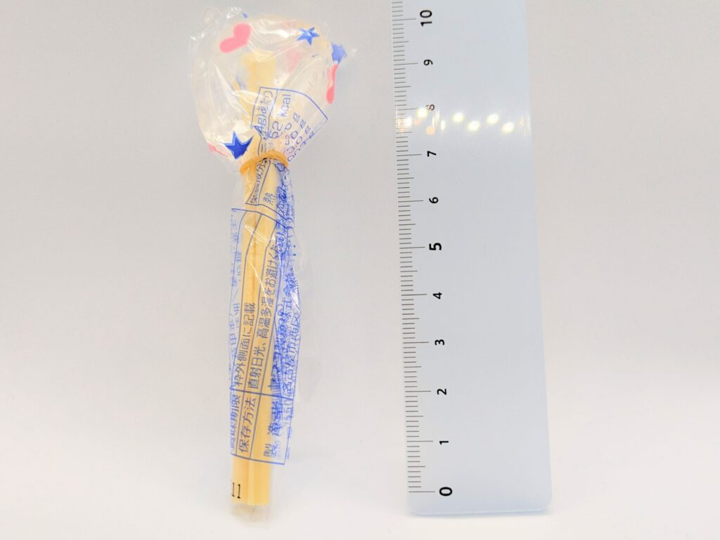 棒付水あめの大きさ